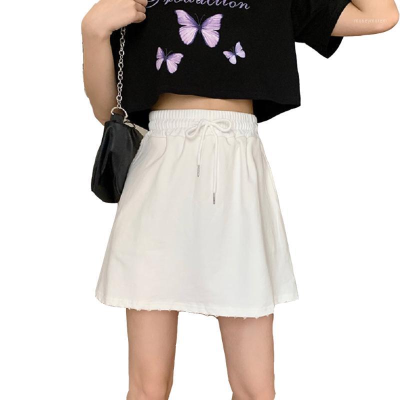 Women Casual Skirts Fashion Solid Color Drawstring Elastic Waist Pockets Female Short Skirt A-line Fashion Simple Mini Shirt1, White
Women Casual Skirts Fashion Solid Color Drawstring Elastic Waist Pockets Female Short Skirt A-line Fashion Simple Mini Shirt1, White