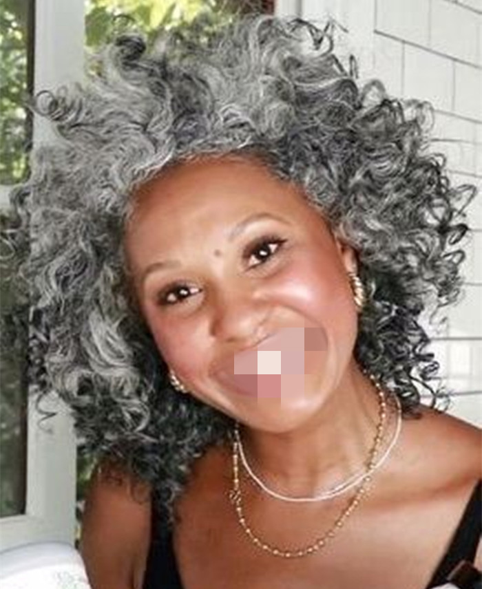 Gray hair deep curly Ponytail hair extension wraps salt and pepper naturally grey Brazilian Remy Hairpiece Pony tail afro puff Clip In Drawstring Pony