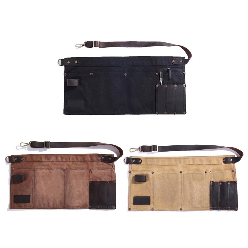 Multi-pocket Apron For Women Real Leather Canvas Half Pocket Apron Waitress Teacher Supplier Cosmetic Home Doco(Coffee
Multi-pocket Apron For Women Real Leather Canvas Half Pocket Apron Waitress Teacher Supplier Cosmetic Home Doco(Coffee