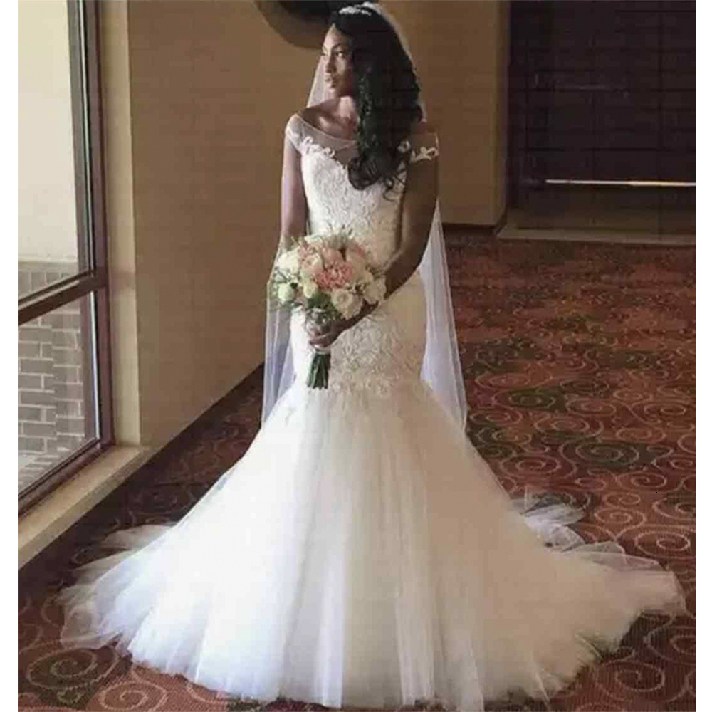 2021 New African Mermaid Lace Gowns Off Her Shoulder to the Floor Dressed As a Wedding Gown SOXF, White
2021 New African Mermaid Lace Gowns Off Her Shoulder to the Floor Dressed As a Wedding Gown SOXF, White