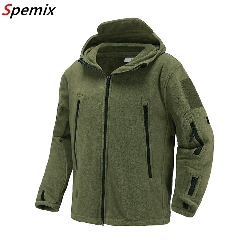 US UK Military Fleece Tactical Jacket Men Thermal Warm Hooded Coat Outdoors Pro Military Softshell Hike Outerwear Army Jackets 201128, Army green 
US UK Military Fleece Tactical Jacket Men Thermal Warm Hooded Coat Outdoors Pro Military Softshell Hike Outerwear Army Jackets 201128, Army green