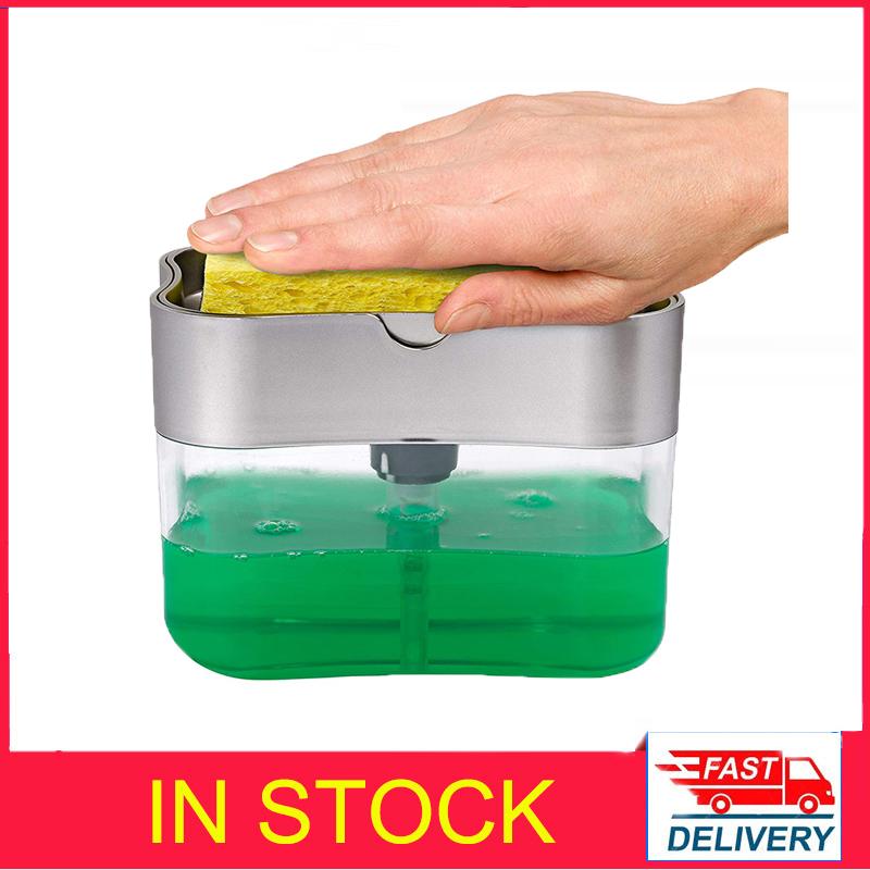 Sponge Soap Dispenser Holder Cleaning Liquid Pump Dispenser Container Manual Press Soap Kitchen Clean Accessories
Sponge Soap Dispenser Holder Cleaning Liquid Pump Dispenser Container Manual Press Soap Kitchen Clean Accessories