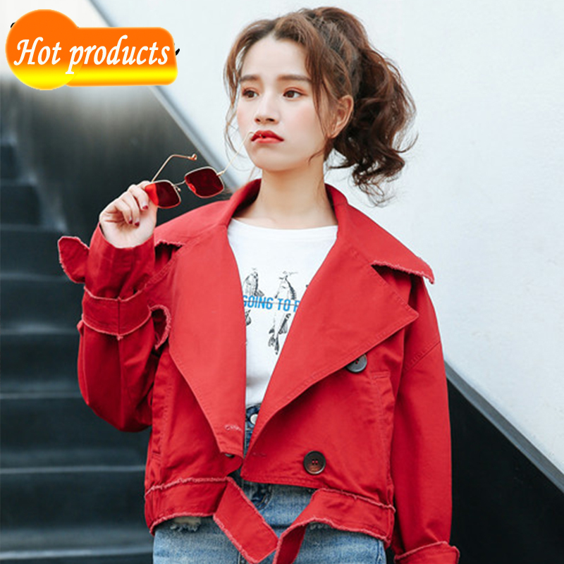 Long-sleeve warm of for the winter women sweet casual color short denim female jacket U9L6, Red.
Long-sleeve warm of for the winter women sweet casual color short denim female jacket U9L6, Red.