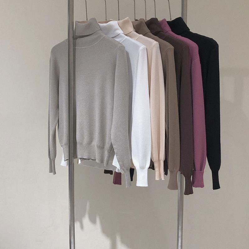 High-necked sweater women's versatile bottoming shirt 2020 new autumn and winter foreign women's knitted sweater, Brown
High-necked sweater women's versatile bottoming shirt 2020 new autumn and winter foreign women's knitted sweater, Brown