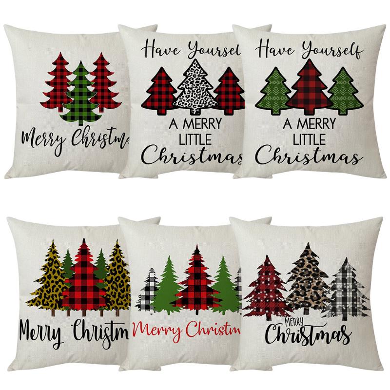 3PC Christmas Tree Pillow Cover Cotton Linen Pillow Case Sofa Cushion Cover Home Decor funda cojin cojines decorativos para sofá
3PC Christmas Tree Pillow Cover Cotton Linen Pillow Case Sofa Cushion Cover Home Decor funda cojin cojines decorativos para sofá