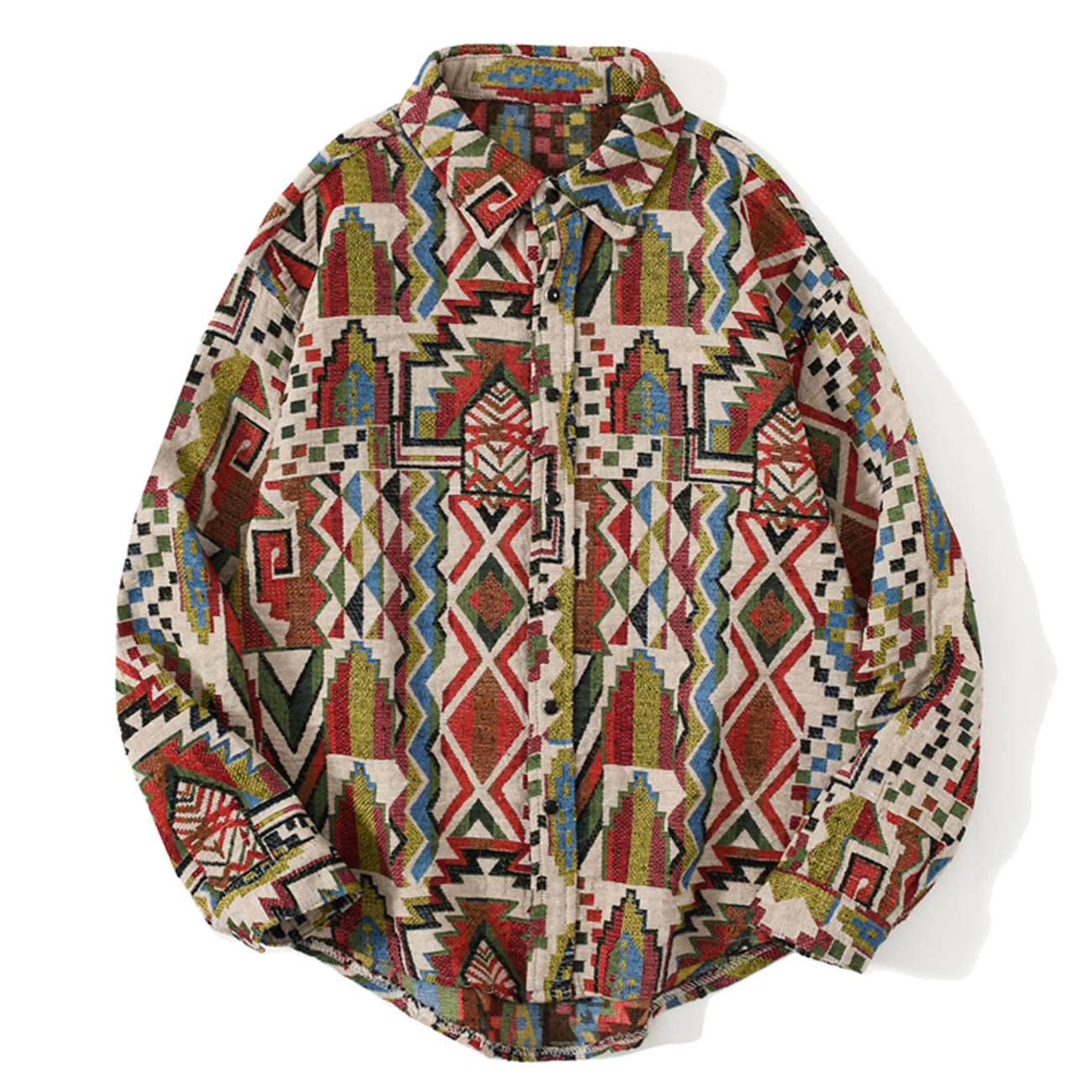 2021 New Geometric Patterns Long Sleeve Shirts Harajuku Casual National Style Knitted Shirt Autumn Streetwear Loose Cotton Tops Tees Fxsb, Multicolor
2021 New Geometric Patterns Long Sleeve Shirts Harajuku Casual National Style Knitted Shirt Autumn Streetwear Loose Cotton Tops Tees Fxsb, Multicolor