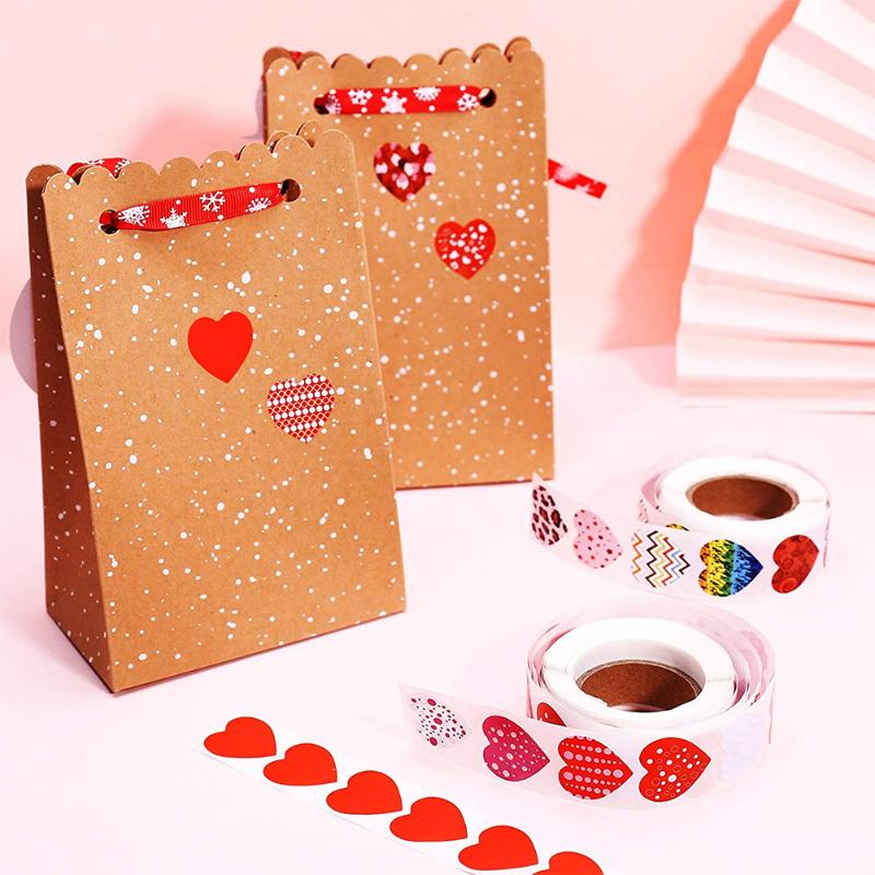 500pcs/Roll Paper Bright Color Practical Heart Shaped Label Sticker Sealed Bag Decorative Stickers Kit Removable Self-Adhesive
500pcs/Roll Paper Bright Color Practical Heart Shaped Label Sticker Sealed Bag Decorative Stickers Kit Removable Self-Adhesive