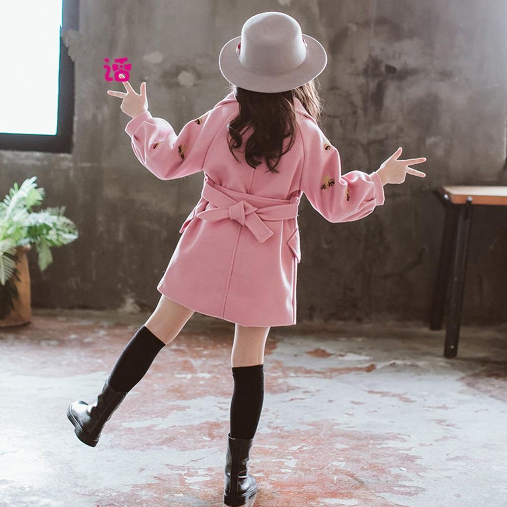 Autumn Children's Clothing Coat Girls Winter Woollen Jackets Kids Warm Outerwear Fashion Toddler Baby Girls Princess Jackets 201125