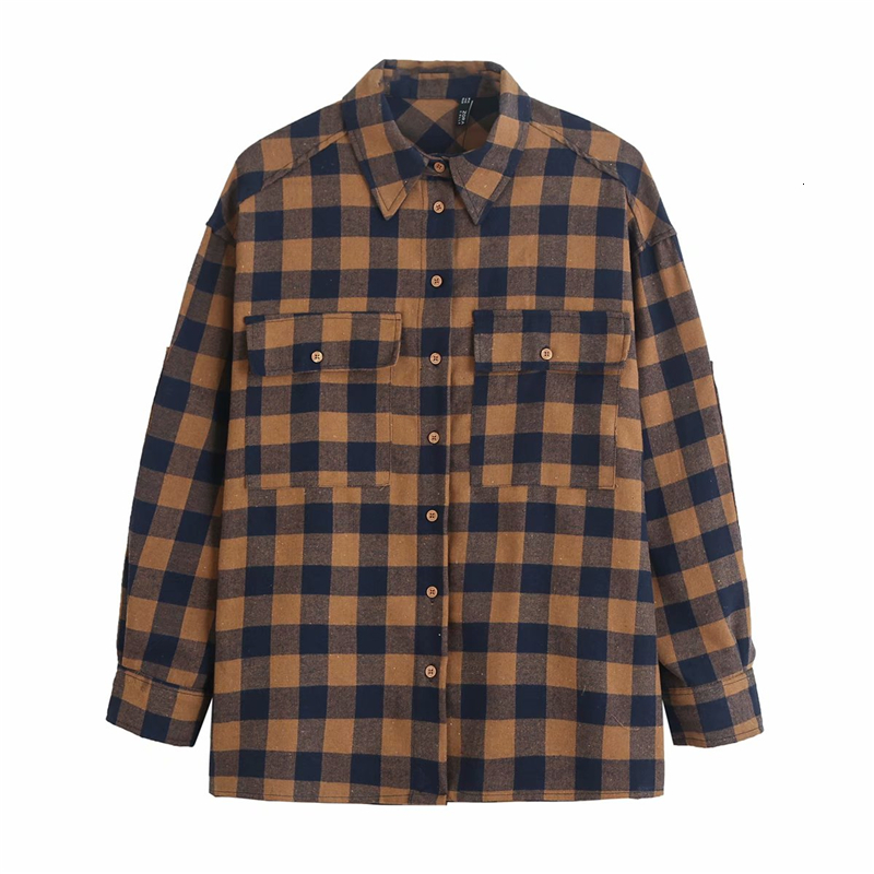 2021 New Streetwear Women Yellow Plaid Shirts Fashion Ladies Turn Down Collar Cotton Tops Causal Female Chic Pocket Button Blouse Nz5k
2021 New Streetwear Women Yellow Plaid Shirts Fashion Ladies Turn Down Collar Cotton Tops Causal Female Chic Pocket Button Blouse Nz5k