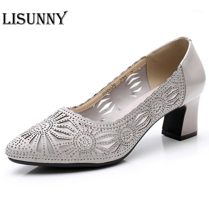 LISUNNY 2020 Summer Fashion Hollow Out Genuine Leather Pumps Women Shoes Med Heels Square Heel Mesh Ladies Office Shoes Crystal1, Black
LISUNNY 2020 Summer Fashion Hollow Out Genuine Leather Pumps Women Shoes Med Heels Square Heel Mesh Ladies Office Shoes Crystal1, Black