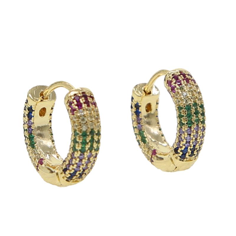 2020 Gold filled fashion multi colourful cz circle mini small hoop earring for female women delicate minimal rainbow jewelry
2020 Gold filled fashion multi colourful cz circle mini small hoop earring for female women delicate minimal rainbow jewelry