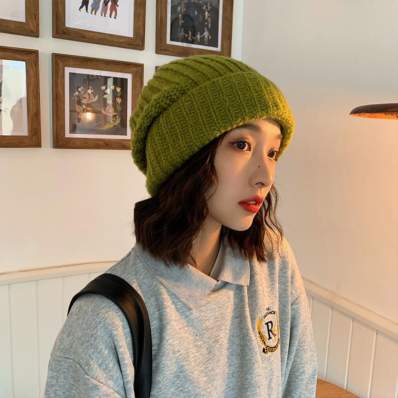 Pile of woolen hats female autumn and winter Korean version of the tide brand wild Japanese beige big head circumference winter, Black
Pile of woolen hats female autumn and winter Korean version of the tide brand wild Japanese beige big head circumference winter, Black