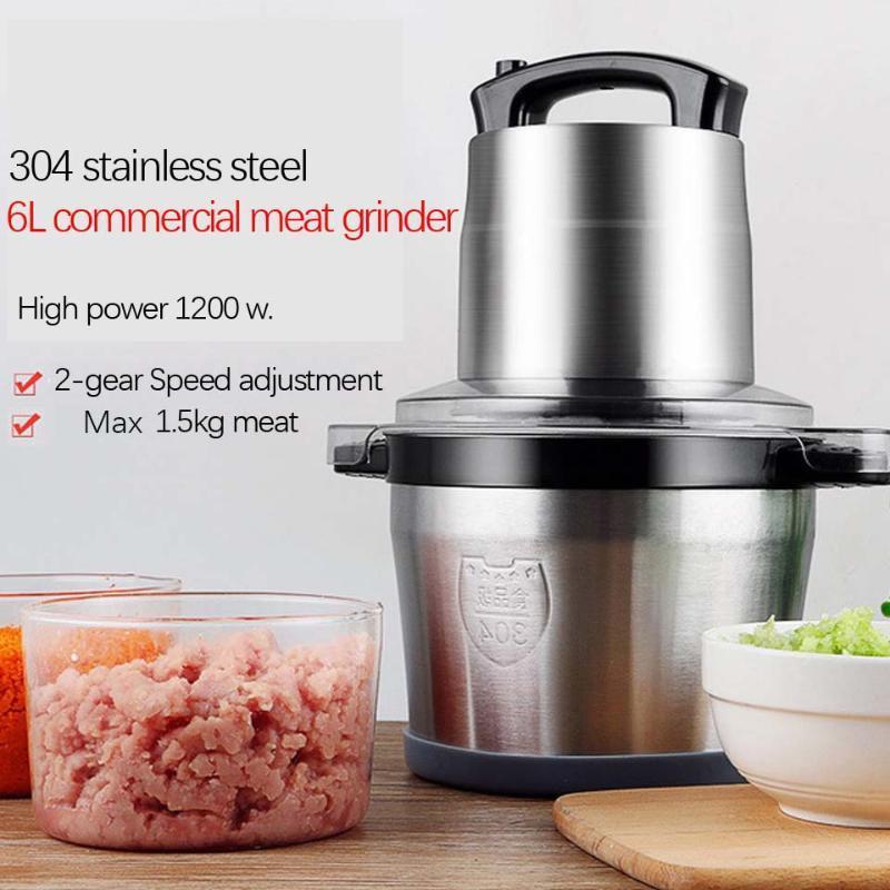 6L Stainless Steel Meat Grinder Chopper Automatic Electric Mincing Machine High-quality Household or Commercial Processor1
6L Stainless Steel Meat Grinder Chopper Automatic Electric Mincing Machine High-quality Household or Commercial Processor1