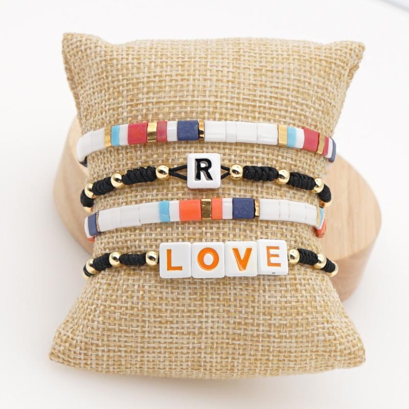 Shinus Boho Miyuki Tila Bead Chain Stretch Handmade Braided Beads Letter Bracelets Beaded Friendship Bracelet Jewelry For Women
Shinus Boho Miyuki Tila Bead Chain Stretch Handmade Braided Beads Letter Bracelets Beaded Friendship Bracelet Jewelry For Women