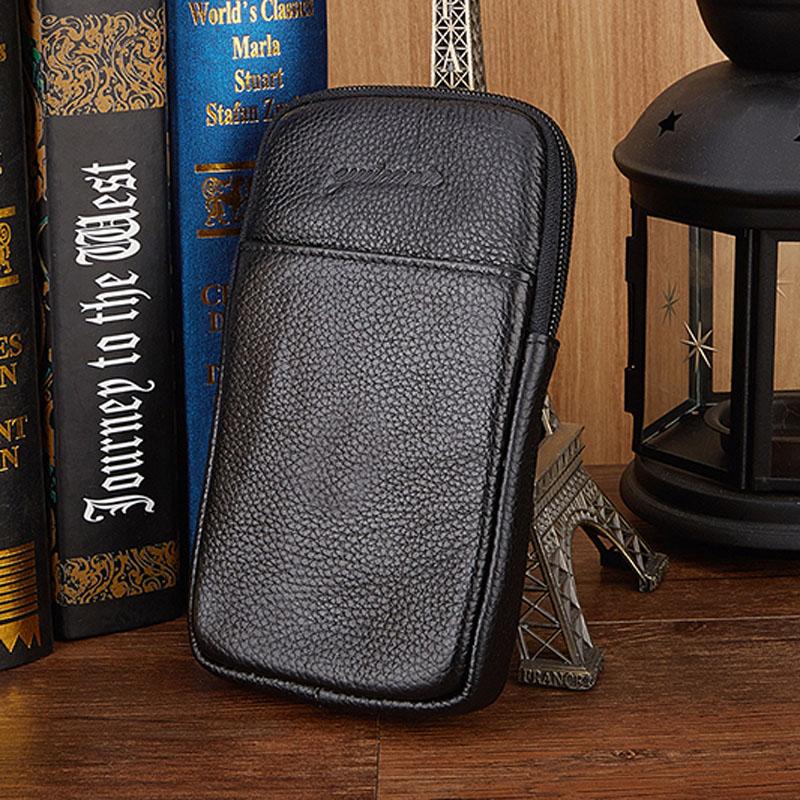 Men Genuine Leather Cowhide Hook Cell Mobile/Phone Case Cover Cigarette Belt Hip Fanny Bag Waist Pack Purse For Father Gift New, Black
Men Genuine Leather Cowhide Hook Cell Mobile/Phone Case Cover Cigarette Belt Hip Fanny Bag Waist Pack Purse For Father Gift New, Black