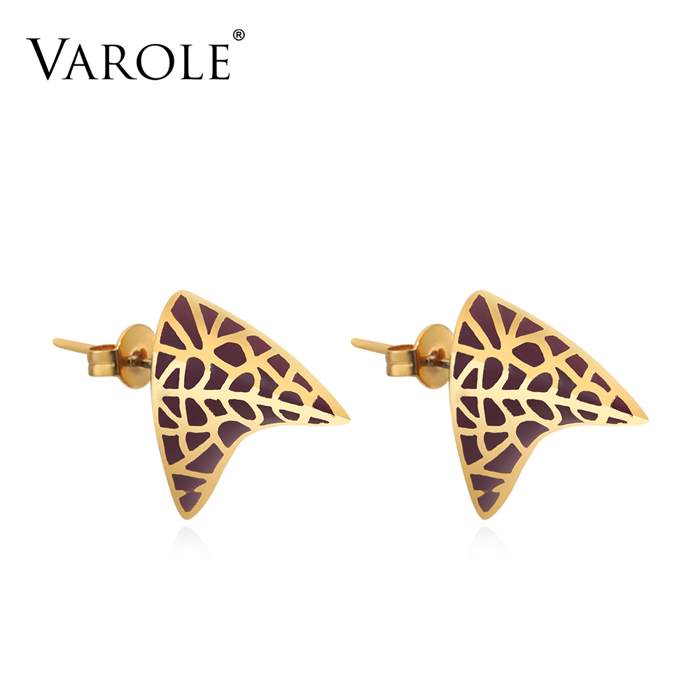 VAROLE Shark Teeth Stud Earrings Drak Red Enamel Color Earrings for Women Wholesale Trendy Earrings Jewelry oorbellen
VAROLE Shark Teeth Stud Earrings Drak Red Enamel Color Earrings for Women Wholesale Trendy Earrings Jewelry oorbellen
