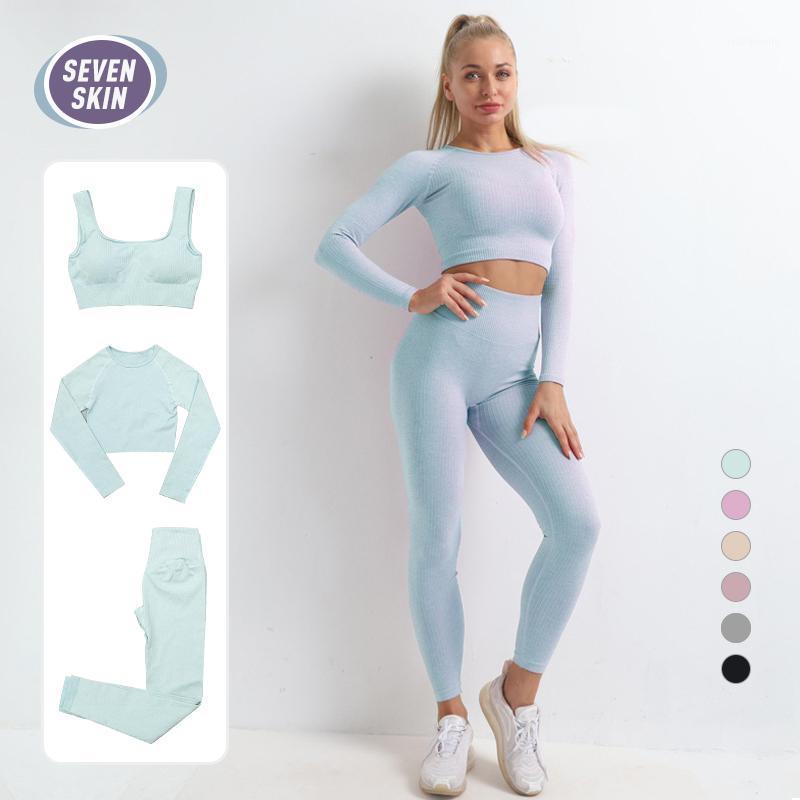 SEVEN SKIN Women Sportswear Yoga Set Workout Clothes Athletic Wear Gym Fitness Leggings Sport Bra Crop Top Long Sleeve Yoga Suit1, 2pcs-s-gray
SEVEN SKIN Women Sportswear Yoga Set Workout Clothes Athletic Wear Gym Fitness Leggings Sport Bra Crop Top Long Sleeve Yoga Suit1, 2pcs-s-gray