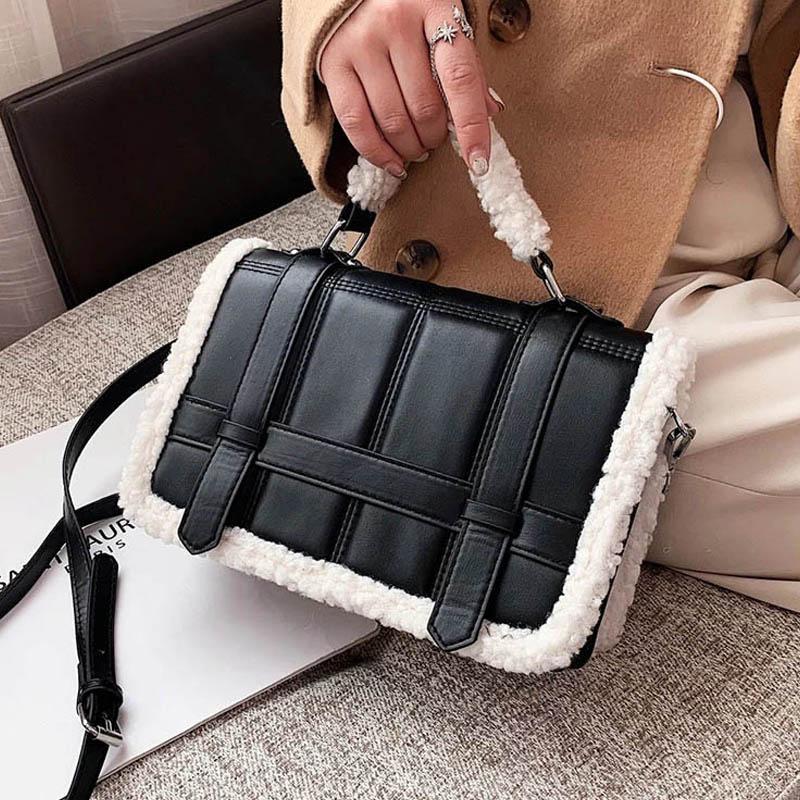 Lamb Wool Totes Brand Female Handbags 2021 New Designer Trending Women Crossbody Shoulder Bags Quality Pu Leather Messenger Bags, Black
Lamb Wool Totes Brand Female Handbags 2021 New Designer Trending Women Crossbody Shoulder Bags Quality Pu Leather Messenger Bags, Black