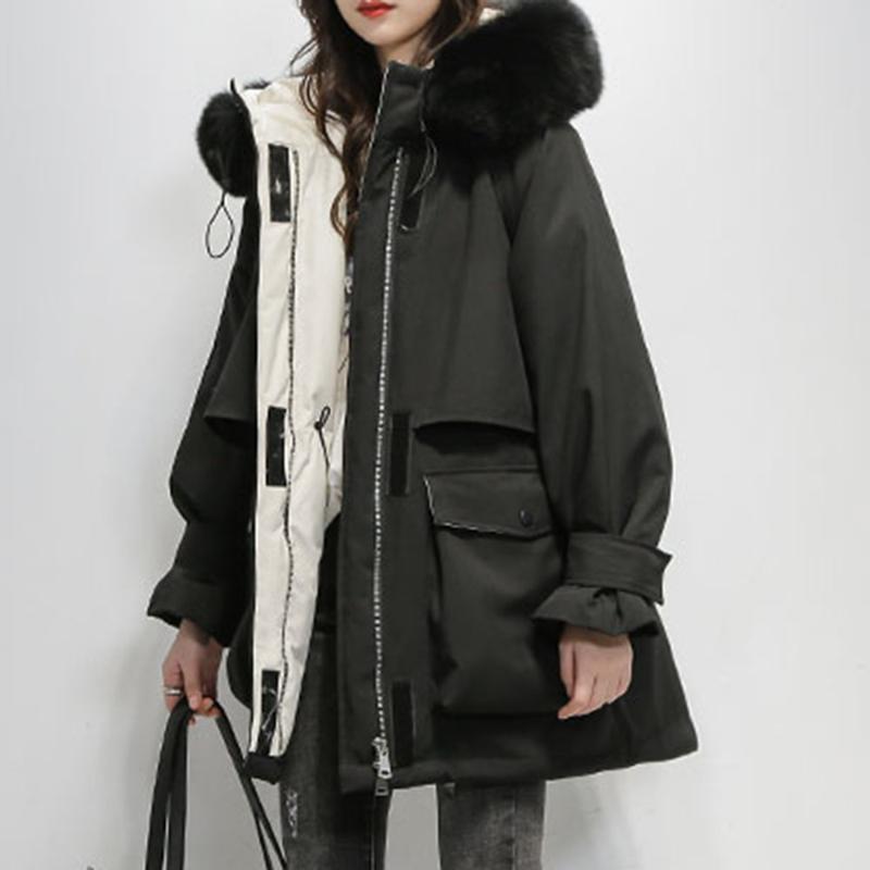 Parker Fur Collar Down Jacket Women's Mid-length Japanese And Korean 2020 New Down Jacket Loose Thick Warm Chic Parkas, Blue
Parker Fur Collar Down Jacket Women's Mid-length Japanese And Korean 2020 New Down Jacket Loose Thick Warm Chic Parkas, Blue