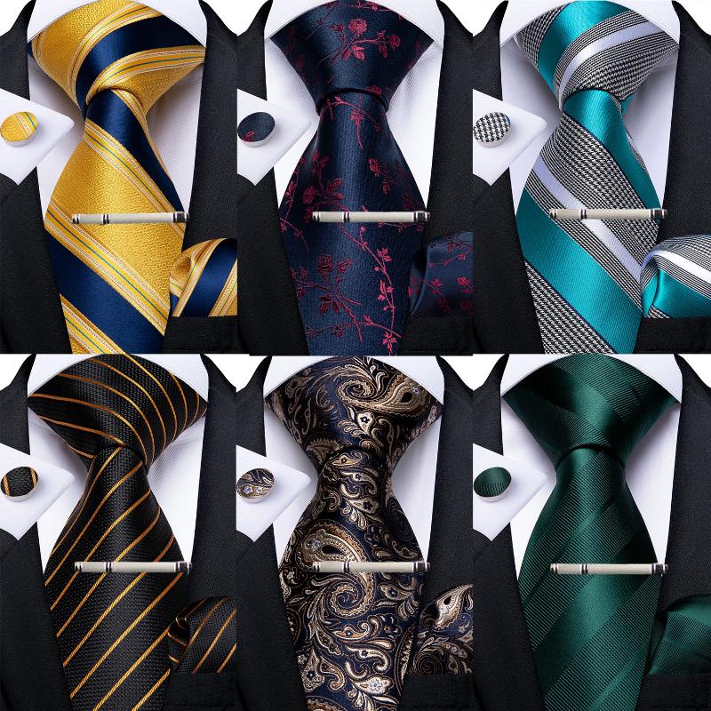 Classic Design 8cm High Quality 100% Silk Tie Business Wedding Party Tie Handkerchief Clip Set Gravata Gift For Men DiBanGu 
Classic Design 8cm High Quality 100% Silk Tie Business Wedding Party Tie Handkerchief Clip Set Gravata Gift For Men DiBanGu