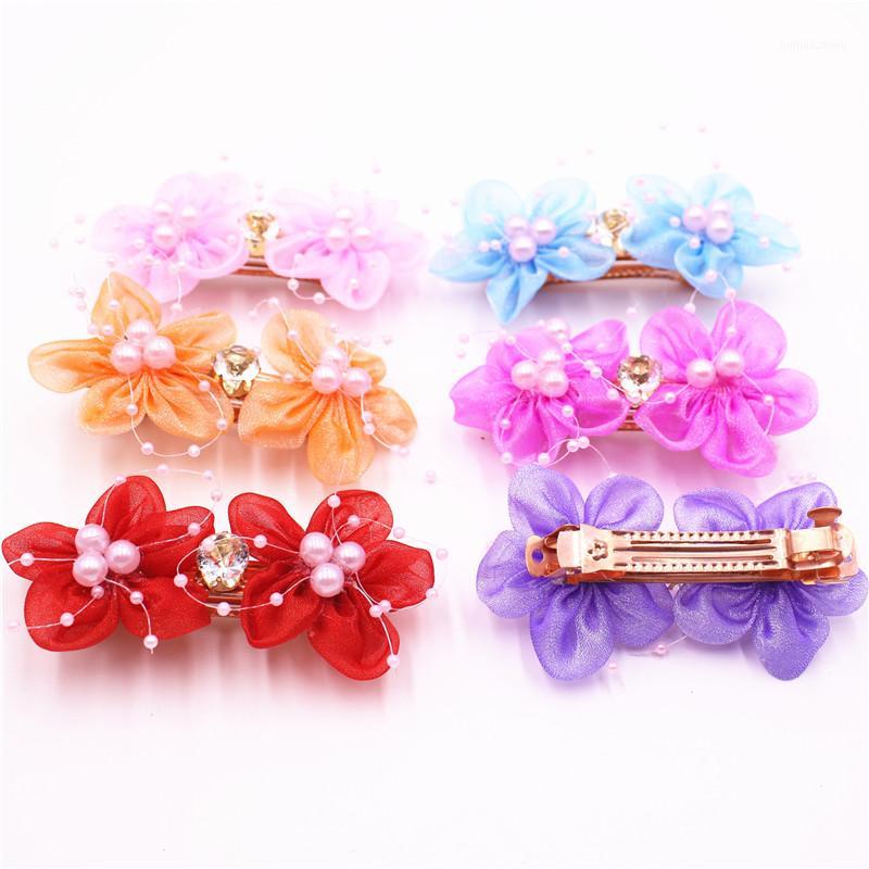 2Pes/lot Beautiful Smooth Silk Flower Barrettes Kids Pearl Hairpins Rhinestone Ornaments Hairclip Hair Accessories For Girls1, Red
2Pes/lot Beautiful Smooth Silk Flower Barrettes Kids Pearl Hairpins Rhinestone Ornaments Hairclip Hair Accessories For Girls1, Red