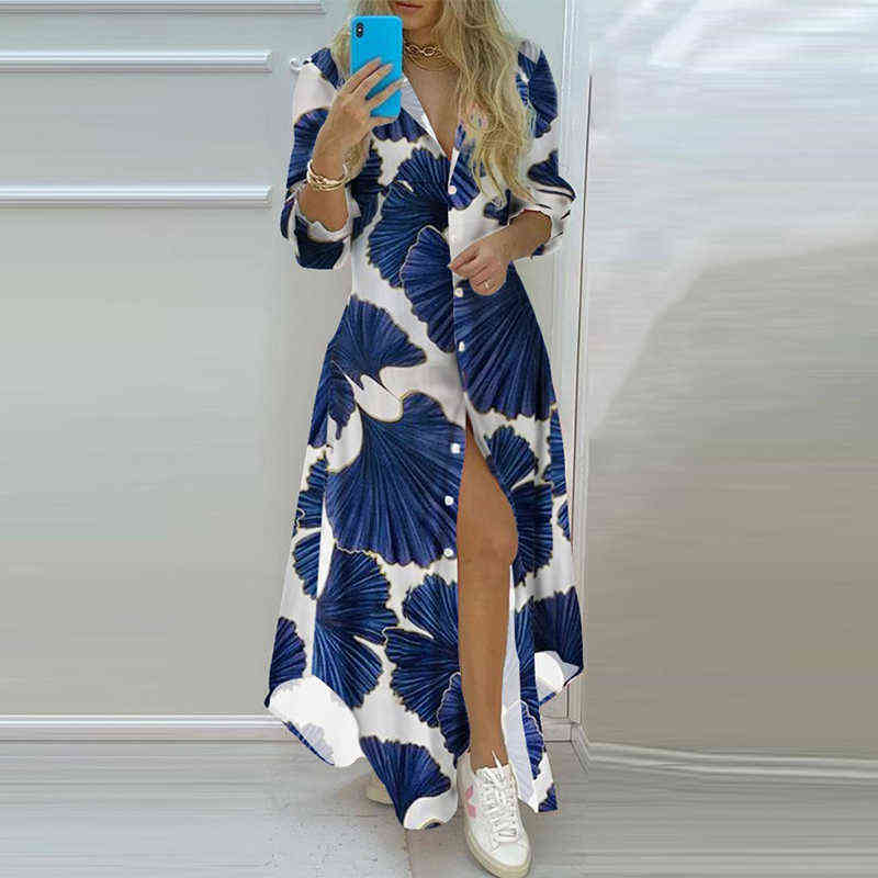 Summer Woman Long Shirts Dress Casual Turn-Down Collar Button Maxi Dress 2021 Fashion Elegant Long Sleeve Party Dress Vestidos G1223, Blue red
Summer Woman Long Shirts Dress Casual Turn-Down Collar Button Maxi Dress 2021 Fashion Elegant Long Sleeve Party Dress Vestidos G1223, Blue red