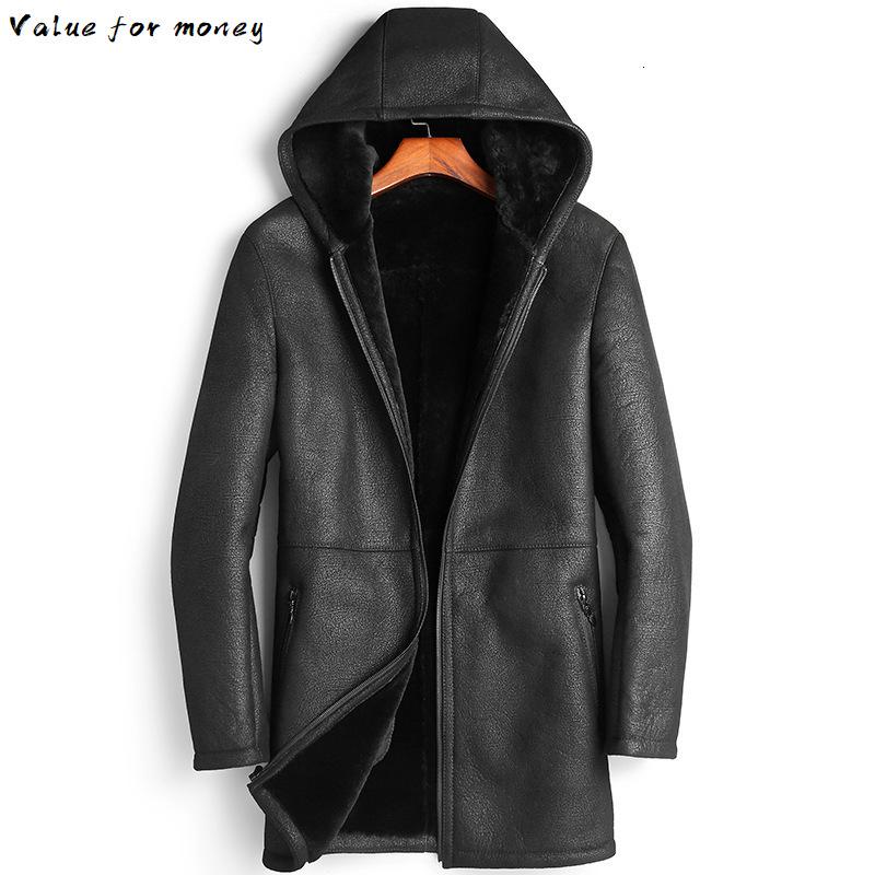 Sheepskin Shearling Coat Winter Genuine Leather Jacket Men Natural Wool Fur Long Luxury Leather Jackets 81E8-11 KJ2424, Black
Sheepskin Shearling Coat Winter Genuine Leather Jacket Men Natural Wool Fur Long Luxury Leather Jackets 81E8-11 KJ2424, Black