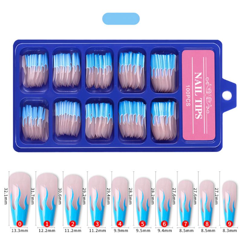 100Pcs Fire Patterns Colors Design Ballerina Fake Nails Natural Coffin Press on Nail Art Tips ABS Full Cover Nail Decor Manicure, Oval q2
100Pcs Fire Patterns Colors Design Ballerina Fake Nails Natural Coffin Press on Nail Art Tips ABS Full Cover Nail Decor Manicure, Oval q2