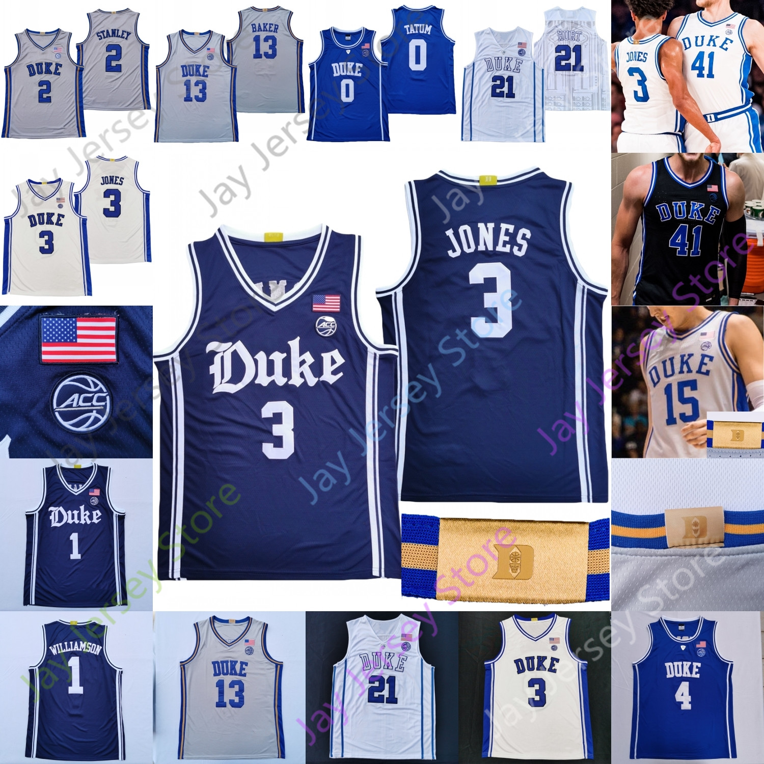 Duke Basketball Jersey NCAA College Carey Jr Stanley Coach K Hill Laettner Williamson Carter Jr. Duval Jones Irving Redick Tatum Brakefield, Former blue
Duke Basketball Jersey NCAA College Carey Jr Stanley Coach K Hill Laettner Williamson Carter Jr. Duval Jones Irving Redick Tatum Brakefield, Former blue