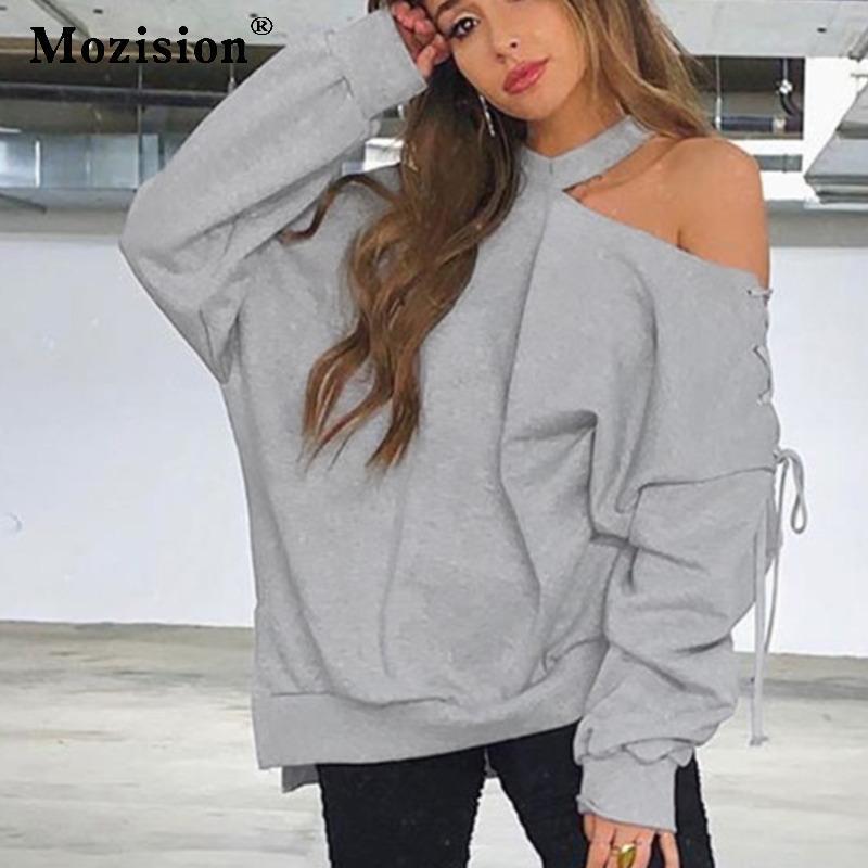 Mozision Off-shoulder Drawstring Sweatshirt Women Solid Lantern Sleeve Loose Big Size Sweatshirts 2020 Winter New Warm Pullover, Gray
Mozision Off-shoulder Drawstring Sweatshirt Women Solid Lantern Sleeve Loose Big Size Sweatshirts 2020 Winter New Warm Pullover, Gray