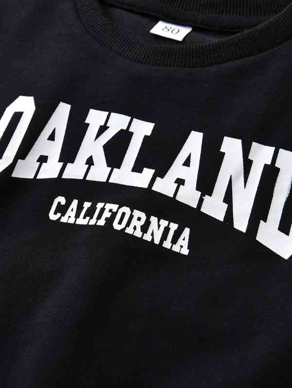 Baby Letter Graphic Pullover SHE