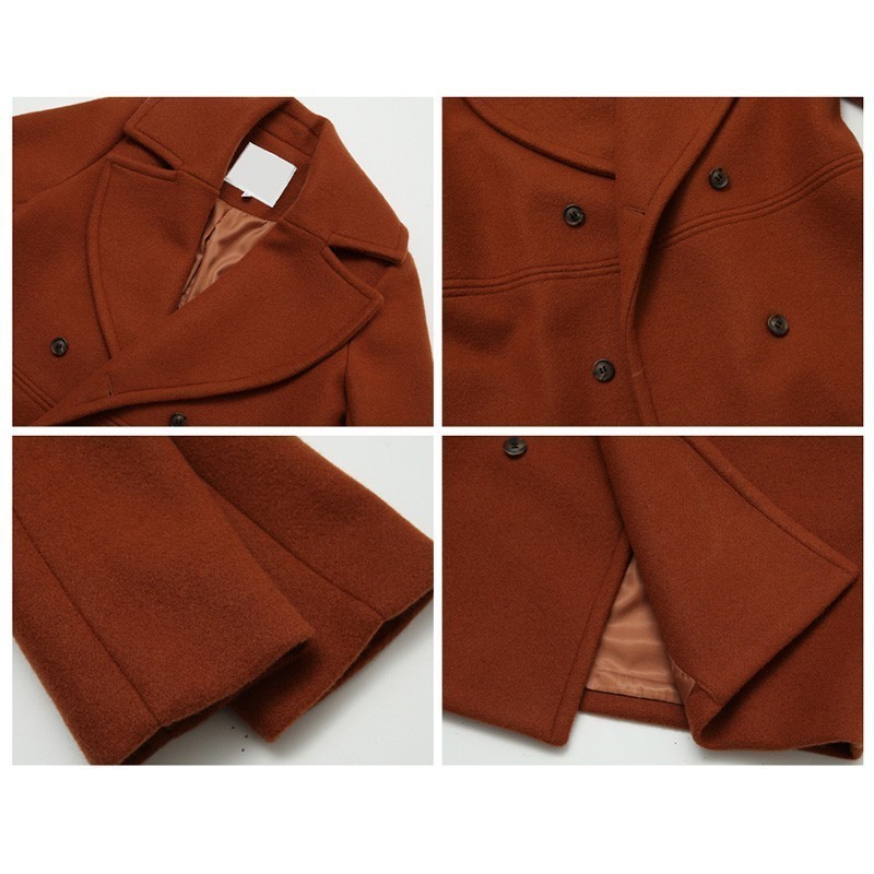 Winter Woman Coat Female Long Thick Jacket Autumn Womens Thin Windbreaker Cashmere Coat Women Warm Woolen Solid Overcoat 201102