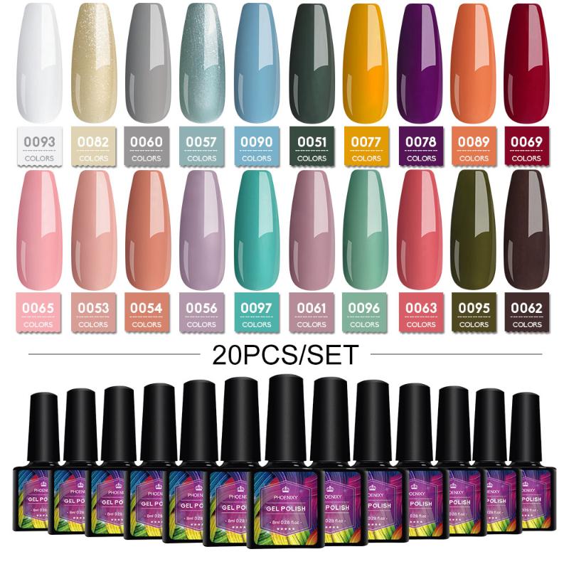 Professional 8/10/20Pcs Soak Off UV LED Gel Varnish Nail Polish Gel Set Glitter Shiny Effect Varnish Kits Manicure Set, 03
Professional 8/10/20Pcs Soak Off UV LED Gel Varnish Nail Polish Gel Set Glitter Shiny Effect Varnish Kits Manicure Set, 03