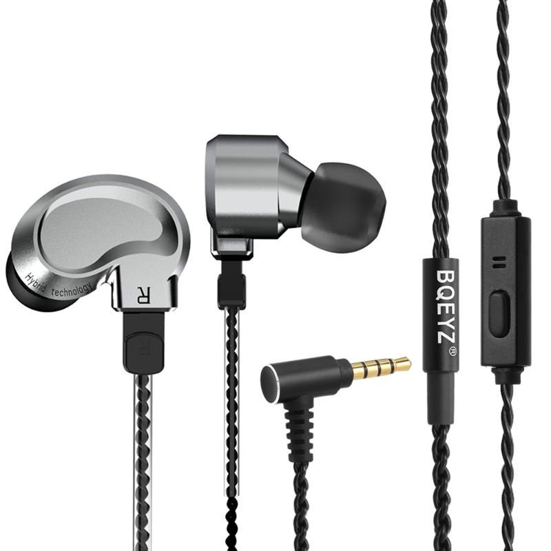 BQEYZ K1 Wired Headphones Metal Earphones Triple Drivers Noise Isolating Earbuds Stereo Deep Bass Sound Removable Cable With Mic, Black
BQEYZ K1 Wired Headphones Metal Earphones Triple Drivers Noise Isolating Earbuds Stereo Deep Bass Sound Removable Cable With Mic, Black