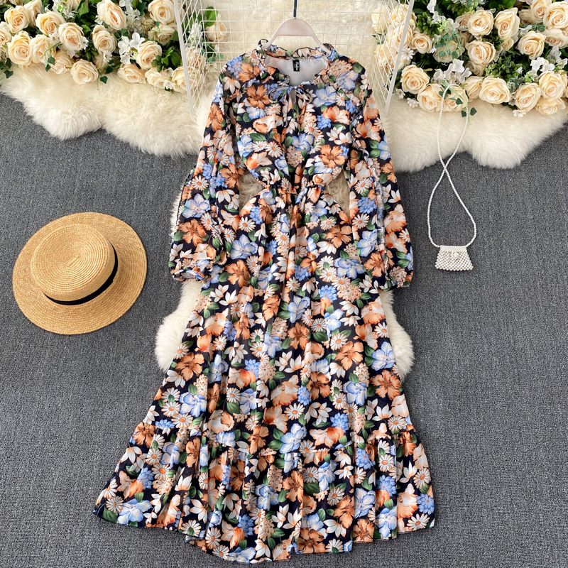 2021 New female singiny chiffon print puff neck holiday line dressed autumn maxi dress 1I8N, Purple
2021 New female singiny chiffon print puff neck holiday line dressed autumn maxi dress 1I8N, Purple