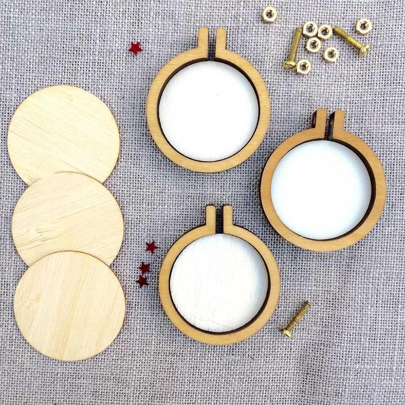 New Mini Wooden Hoop/Ring Embroidery Frame Cross Stitch Sewing DIY Crafts Tool Art Works For Bag Clothes Sewing Tool1
New Mini Wooden Hoop/Ring Embroidery Frame Cross Stitch Sewing DIY Crafts Tool Art Works For Bag Clothes Sewing Tool1