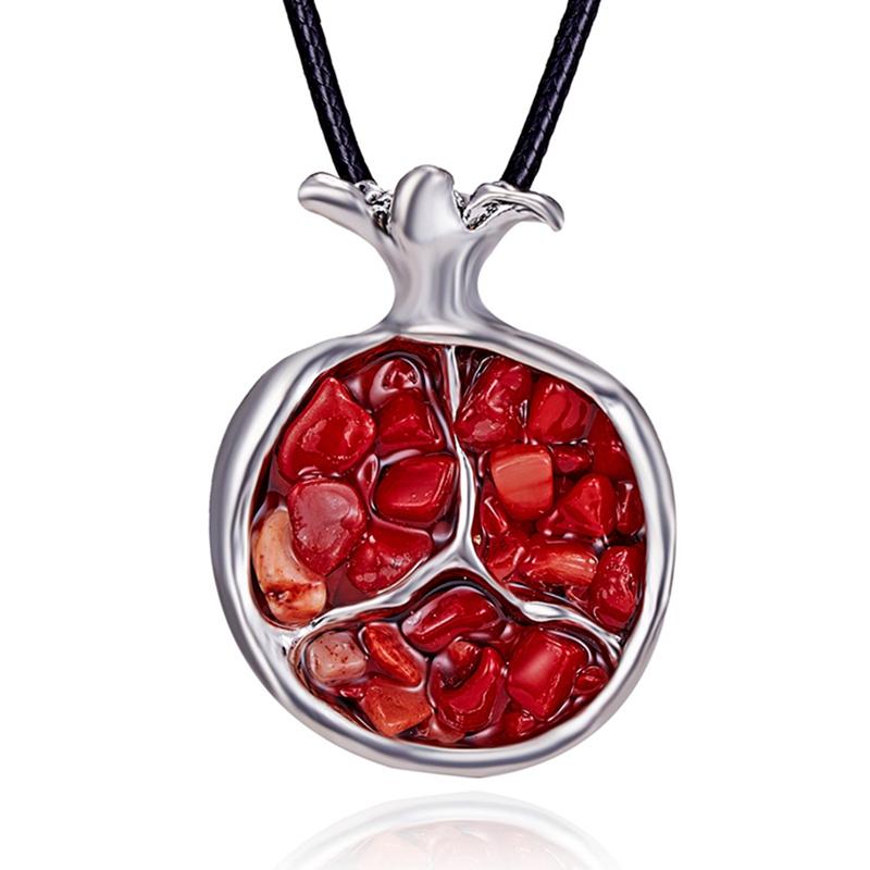 Women Rope Long Chain Neckalces Friends Sweater Neckalces Red Pomegranate Stone Fruit Pendant Necklace Jewelry Accessories
Women Rope Long Chain Neckalces Friends Sweater Neckalces Red Pomegranate Stone Fruit Pendant Necklace Jewelry Accessories