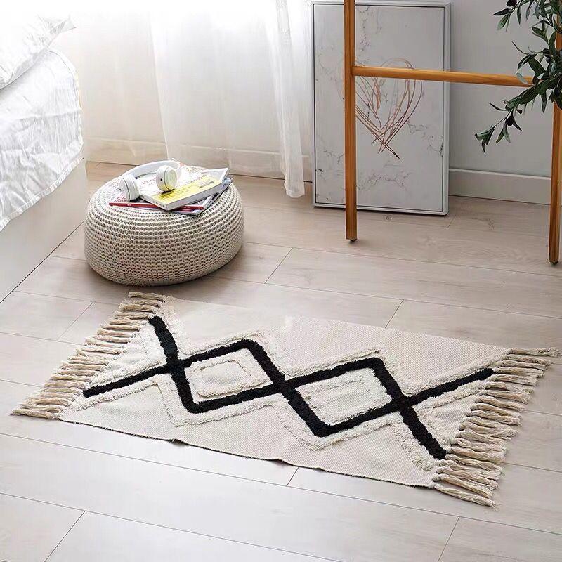 Handmade Woven Tassel Rugs for Prayer Floor Mat Bathing Foot Pad Kitchen Room Dining Carpet
Handmade Woven Tassel Rugs for Prayer Floor Mat Bathing Foot Pad Kitchen Room Dining Carpet
