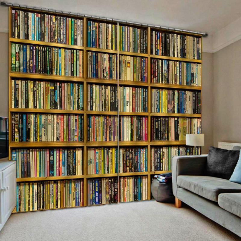 Bookself curtains 3D Curtain Luxury Blackout Window Curtain Living Room blackout curtains, As pic
Bookself curtains 3D Curtain Luxury Blackout Window Curtain Living Room blackout curtains, As pic