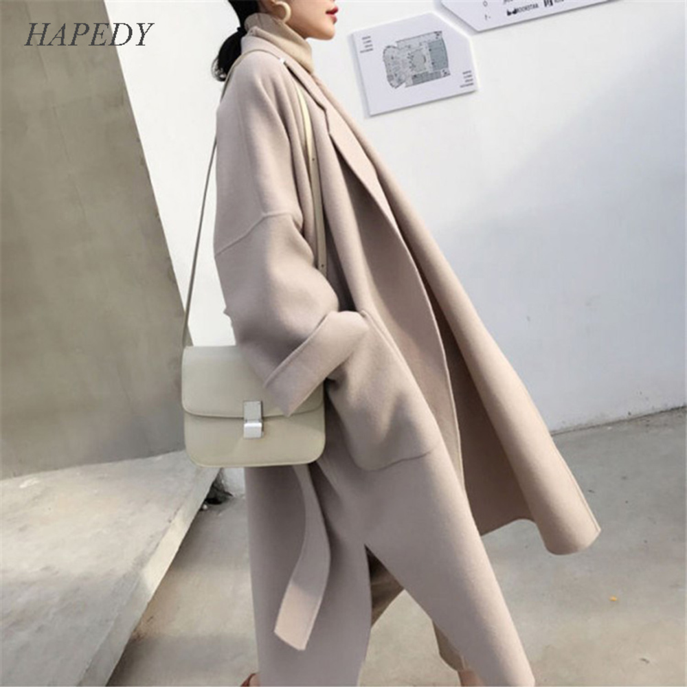 HAPEDY Winter Elegant Woollen Coat Women Blend Korean Style Black Long Coats Vintage Wool Overcoat Oversize Outwear 2020, Green
HAPEDY Winter Elegant Woollen Coat Women Blend Korean Style Black Long Coats Vintage Wool Overcoat Oversize Outwear 2020, Green