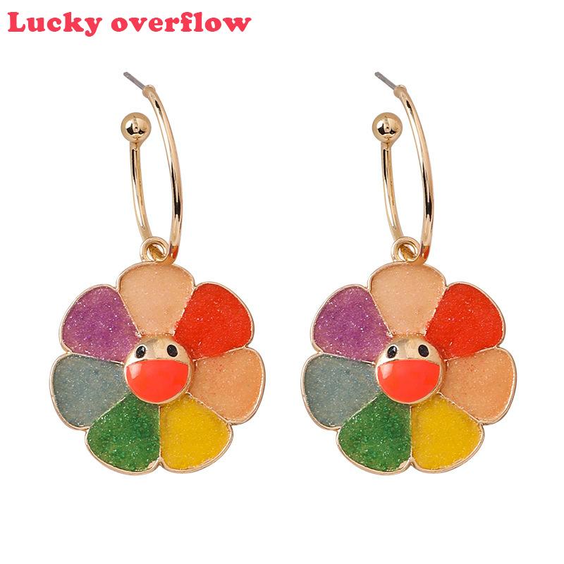 2020 Creative Rainbow Colorful Flower Earrings Sweet Girls Temperament Earrings for Women Fashion Jewelry Womens Accessories
2020 Creative Rainbow Colorful Flower Earrings Sweet Girls Temperament Earrings for Women Fashion Jewelry Womens Accessories