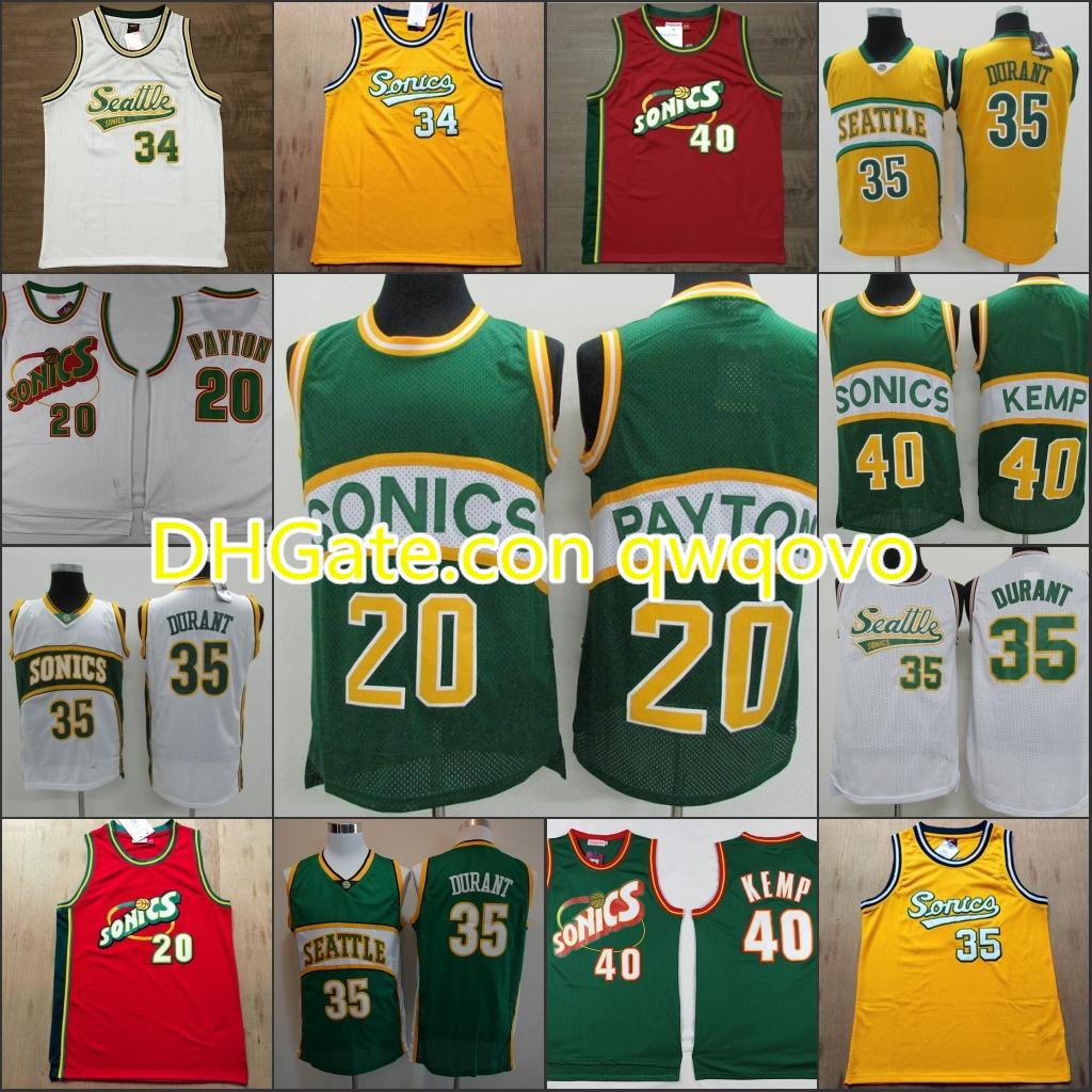 Seattle Supersonics Men #20 Gary Payton 40 Shawn Kemp Ray Allen Kevin Durant NBA Mesh Retro Jersey, Black
Seattle Supersonics Men #20 Gary Payton 40 Shawn Kemp Ray Allen Kevin Durant NBA Mesh Retro Jersey, Black