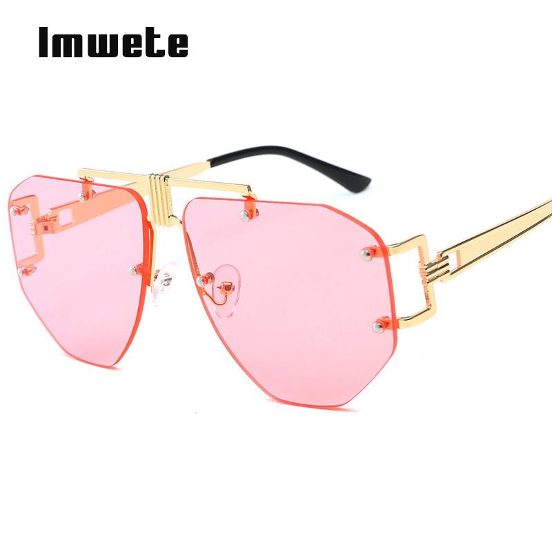 Imwete Classic Polygon Sunglasses Women Luxury Rimless Gradient Clear Sun Glasses Shades Men Metal Frame Eyewear Pink Sunglass
Imwete Classic Polygon Sunglasses Women Luxury Rimless Gradient Clear Sun Glasses Shades Men Metal Frame Eyewear Pink Sunglass