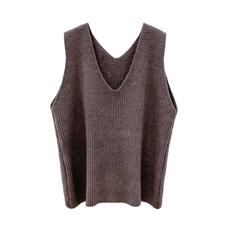 Women Loose Vest Sweater Sleeveless Knitted Oversized Pullover Simple Tops Outwear 2020 Casual Knitted Jumper Oversized Coat, Black
Women Loose Vest Sweater Sleeveless Knitted Oversized Pullover Simple Tops Outwear 2020 Casual Knitted Jumper Oversized Coat, Black