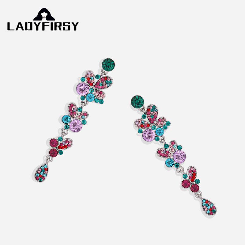 Ladyfirsy Novo Shiny Butterfly Crystal Dangle Earrings For Lady Fashion Jewelry Special Earring Ear Bijox Statement Wholesale
Ladyfirsy Novo Shiny Butterfly Crystal Dangle Earrings For Lady Fashion Jewelry Special Earring Ear Bijox Statement Wholesale