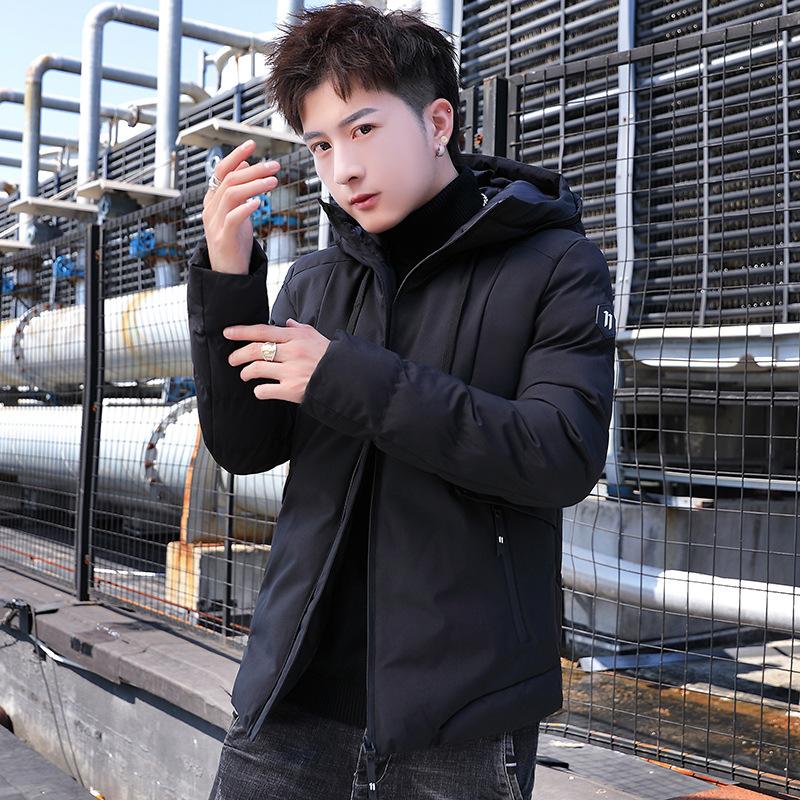 Winter warm jacket coat casual slim version stand-up collar hooded thick white duck parker men's zipper warm down padded jacket, Black
Winter warm jacket coat casual slim version stand-up collar hooded thick white duck parker men's zipper warm down padded jacket, Black