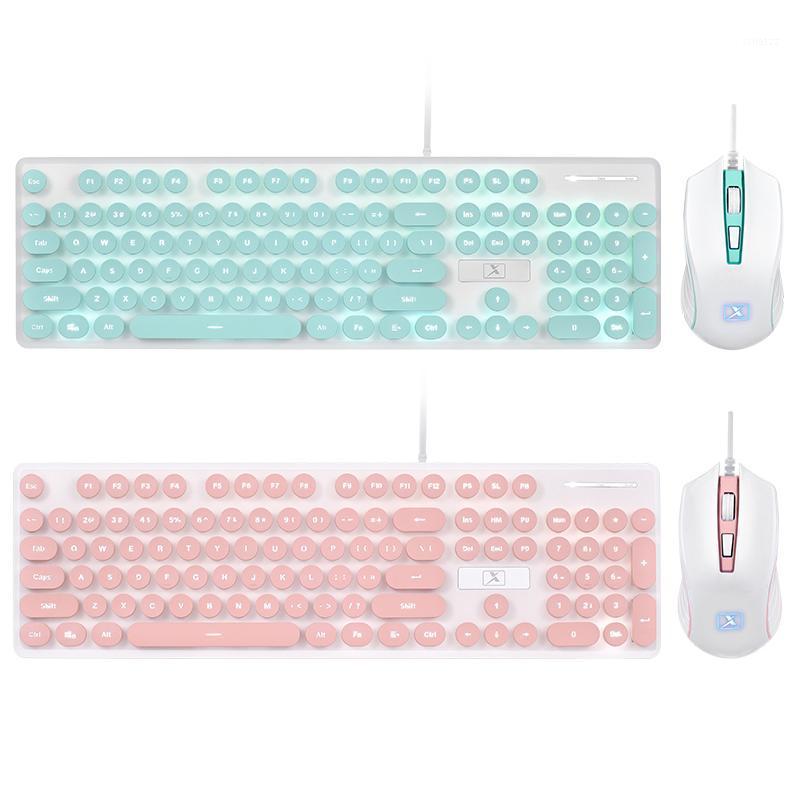 Portable Retro Keyboard Mouse Kit Wired Gaming Keyboard with Round Key Cap Multimedia Button Mouse Set1
Portable Retro Keyboard Mouse Kit Wired Gaming Keyboard with Round Key Cap Multimedia Button Mouse Set1