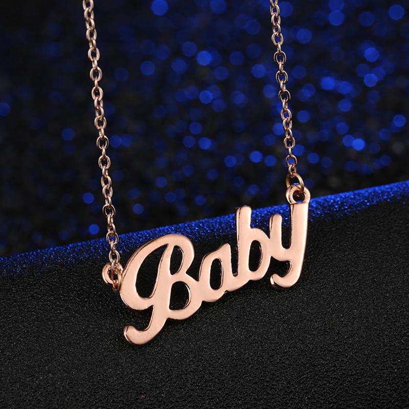 Fashion Letter Baby Pendants Necklace Women Long Chain Gold Silver Party Accessory Decoration Jewelry Gift Hot
Fashion Letter Baby Pendants Necklace Women Long Chain Gold Silver Party Accessory Decoration Jewelry Gift Hot