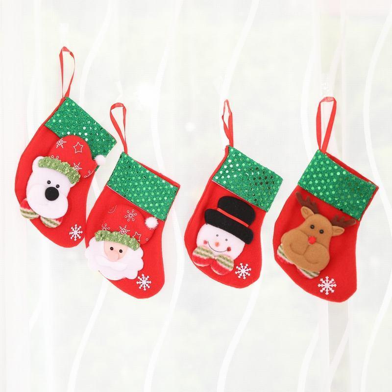 4pcs/lot 3D Christmas Home Hotel Decorations Mall Tree Pendant Ornaments Santa Claus Sequins Non Woven Xmas Mini Socks Gift Bag1
4pcs/lot 3D Christmas Home Hotel Decorations Mall Tree Pendant Ornaments Santa Claus Sequins Non Woven Xmas Mini Socks Gift Bag1