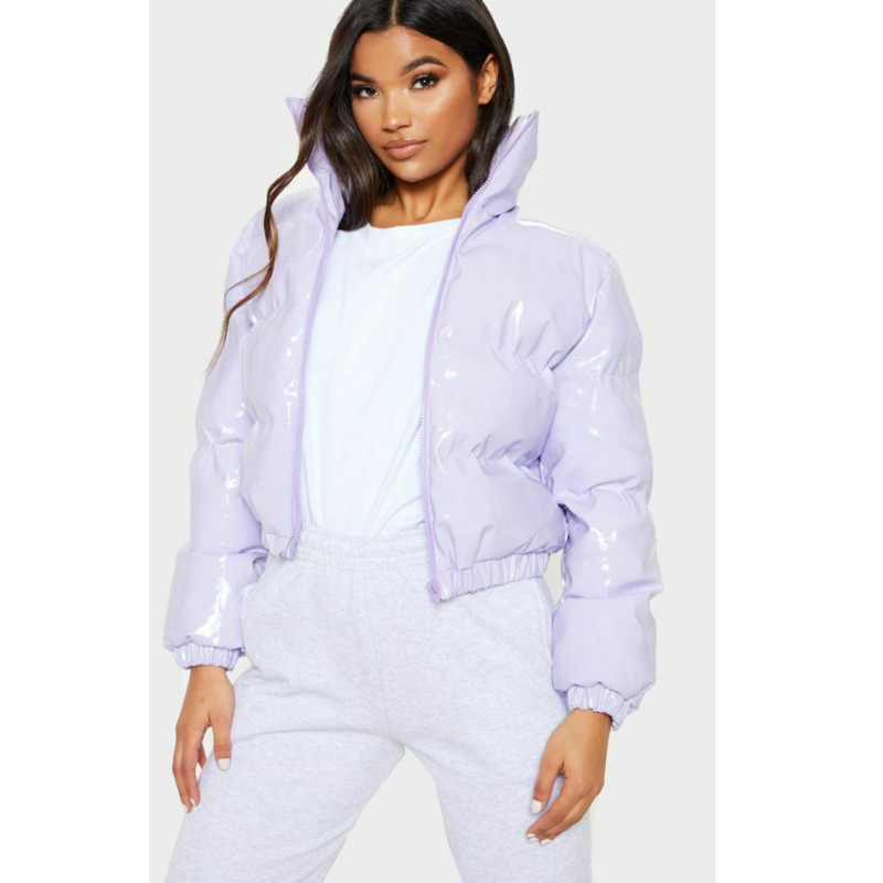 AtxyxtA Puffer Jacket Cropped Parka Bubble Coat Winter Women New Fashion Clothing Green XL LJ200929